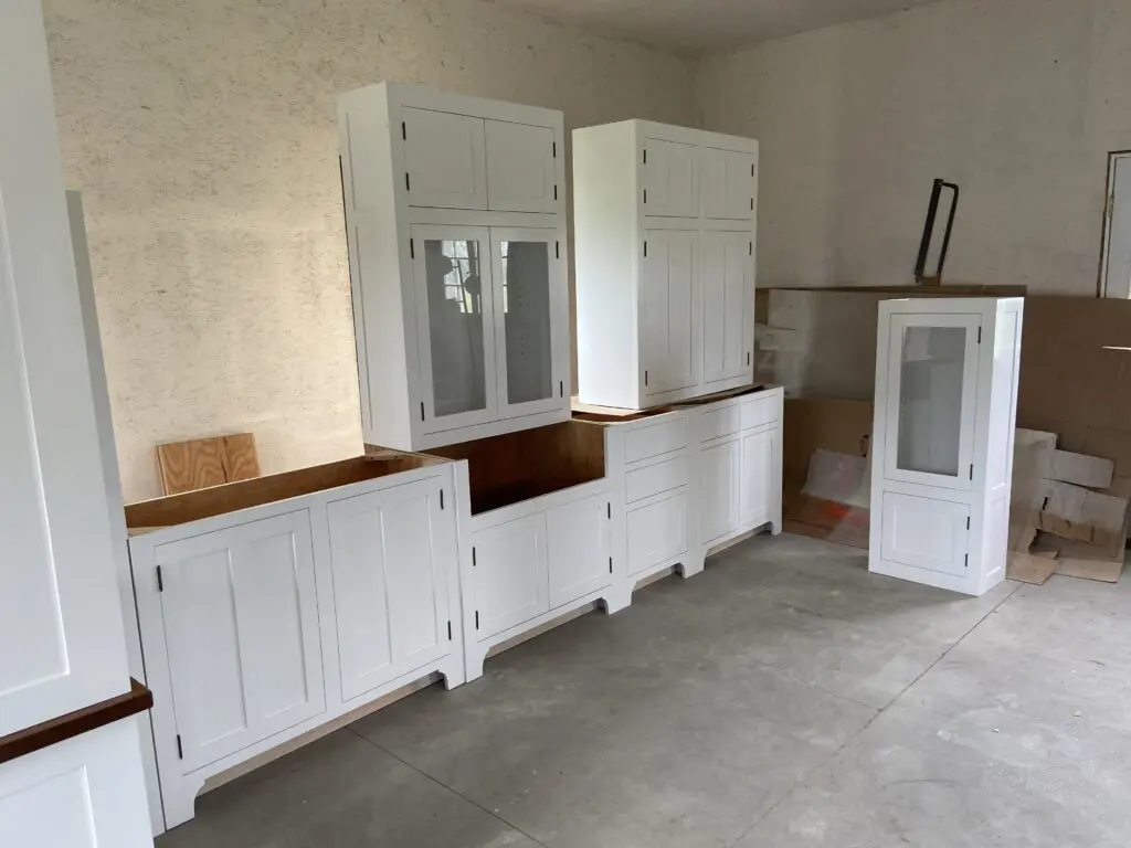 Painted White Inset Cabinetry